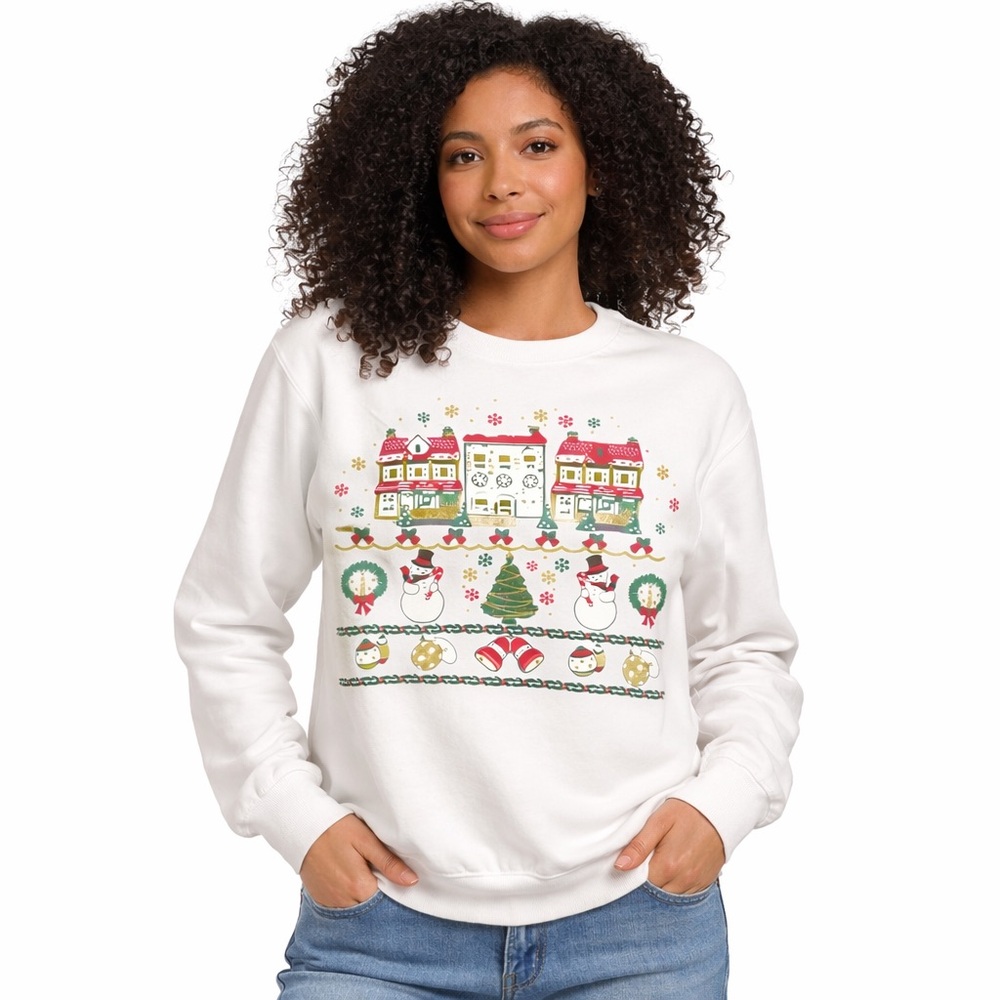 Vintage 90s Christmas Scene Sweatshirt